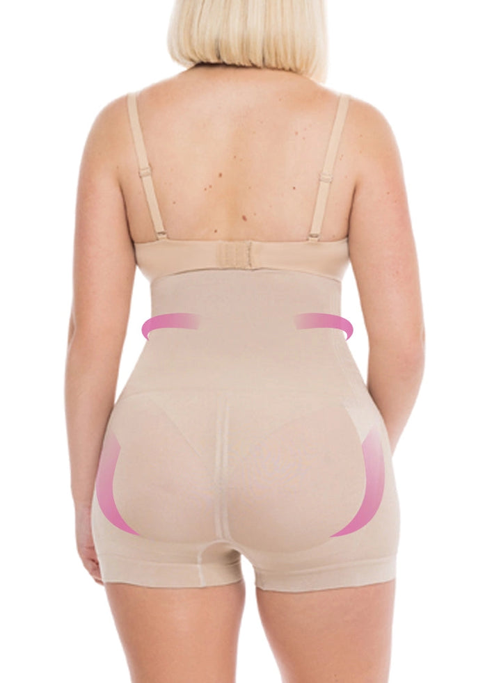 Double Tummy Control Boyshort Nude