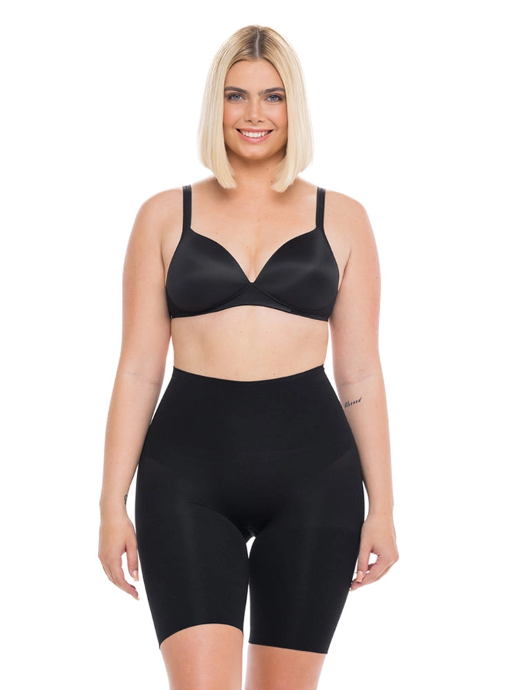 Mid-Waist Shaper Biker Black